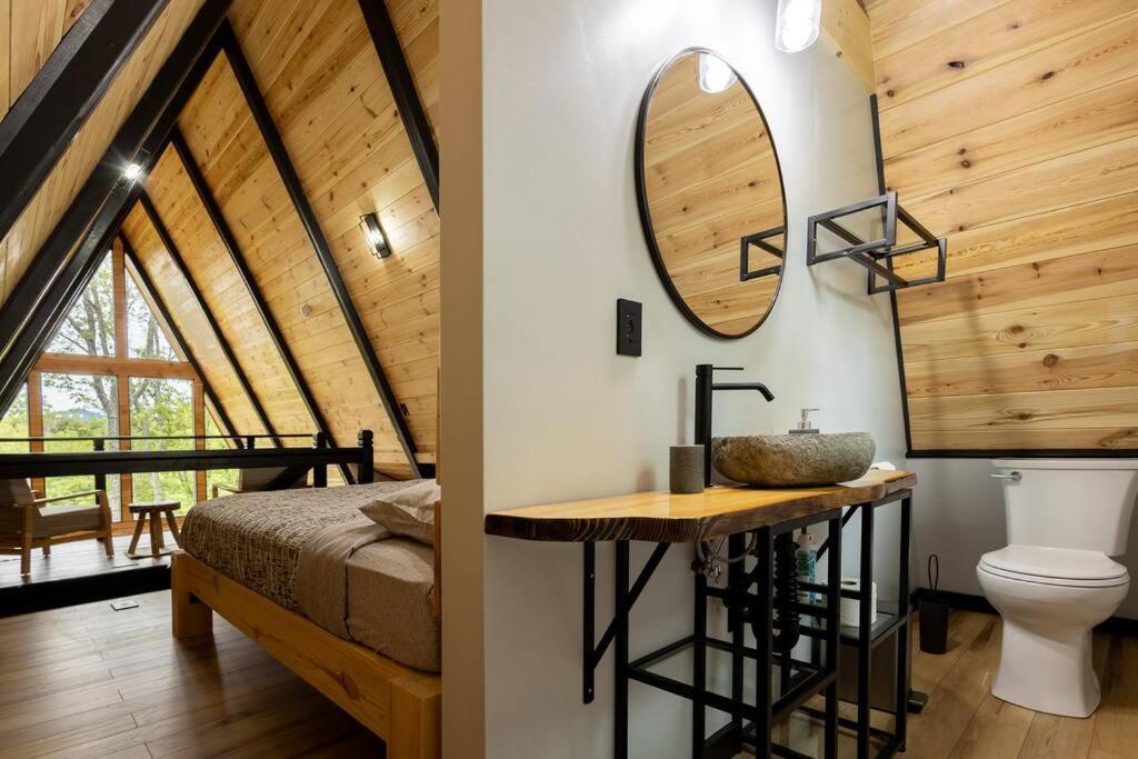 Valhalla Cabins Aframes With Hot Tubs & Sauna Cosby Exteriér fotografie