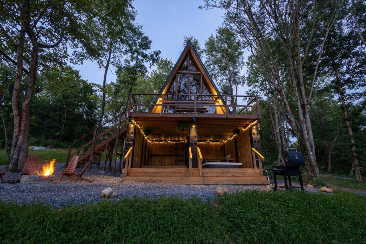 Valhalla Cabins Aframes With Hot Tubs & Sauna Cosby Exteriér fotografie