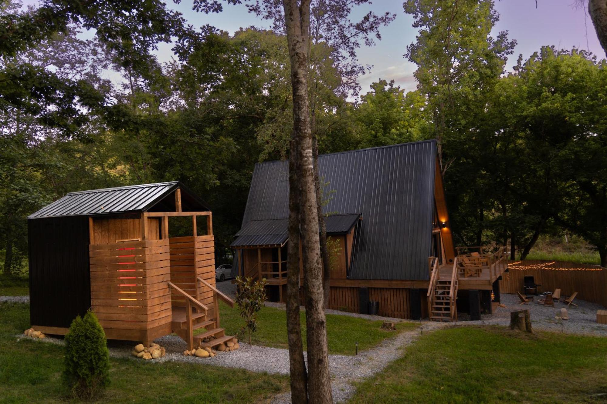 Valhalla Cabins Aframes With Hot Tubs & Sauna Cosby Exteriér fotografie