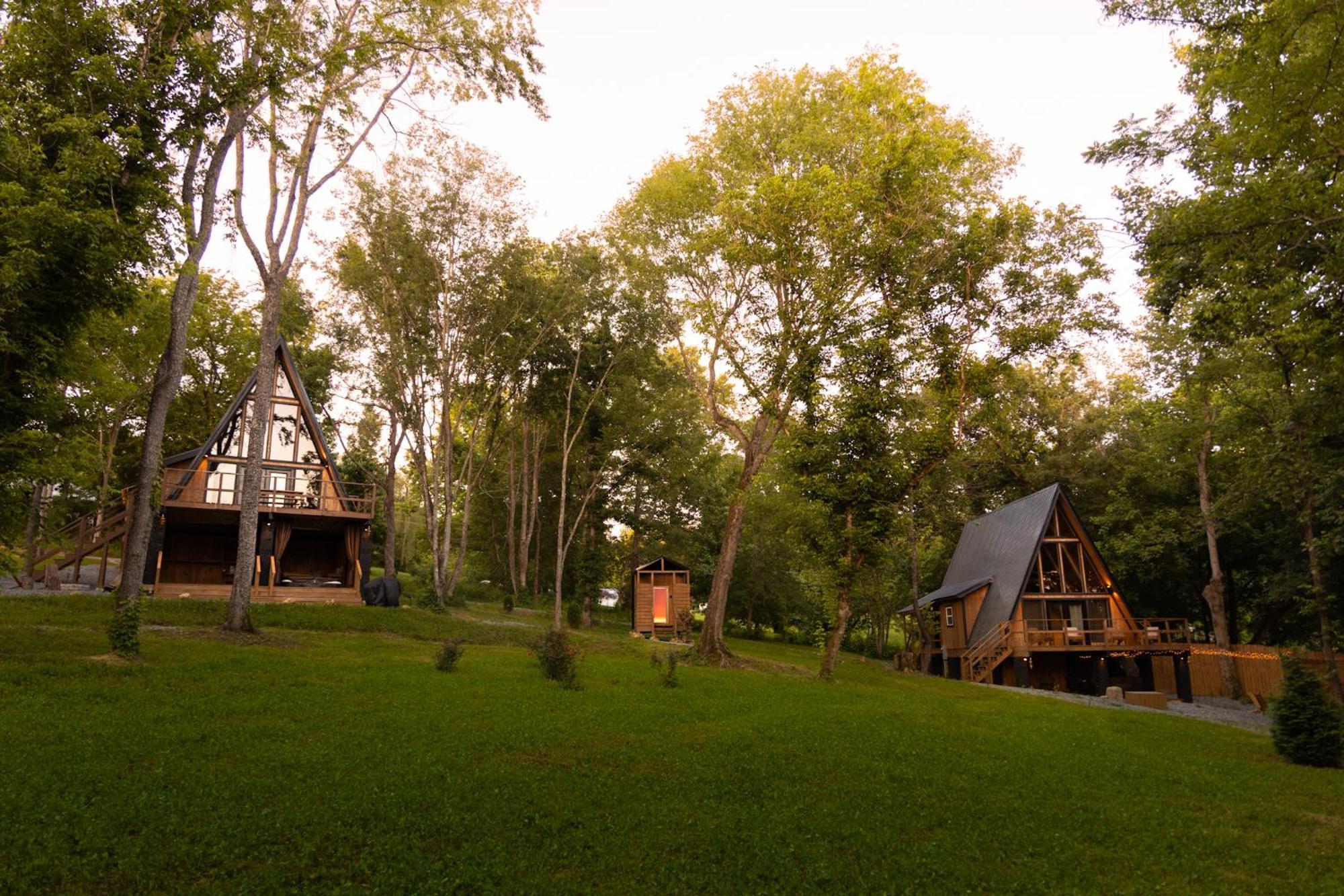 Valhalla Cabins Aframes With Hot Tubs & Sauna Cosby Exteriér fotografie