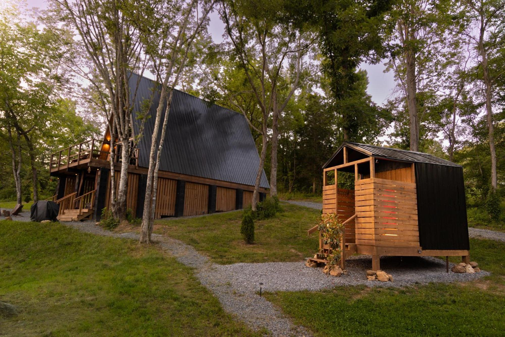 Valhalla Cabins Aframes With Hot Tubs & Sauna Cosby Exteriér fotografie